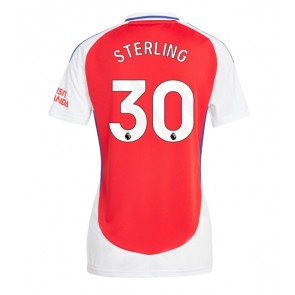 Arsenal Raheem Sterling #30 Replika Hjemmebanetrøje Dame 2024-25 Kortærmet
